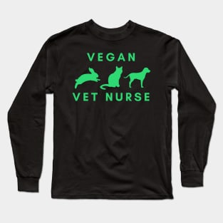 Vegan Vet Nurse Long Sleeve T-Shirt
